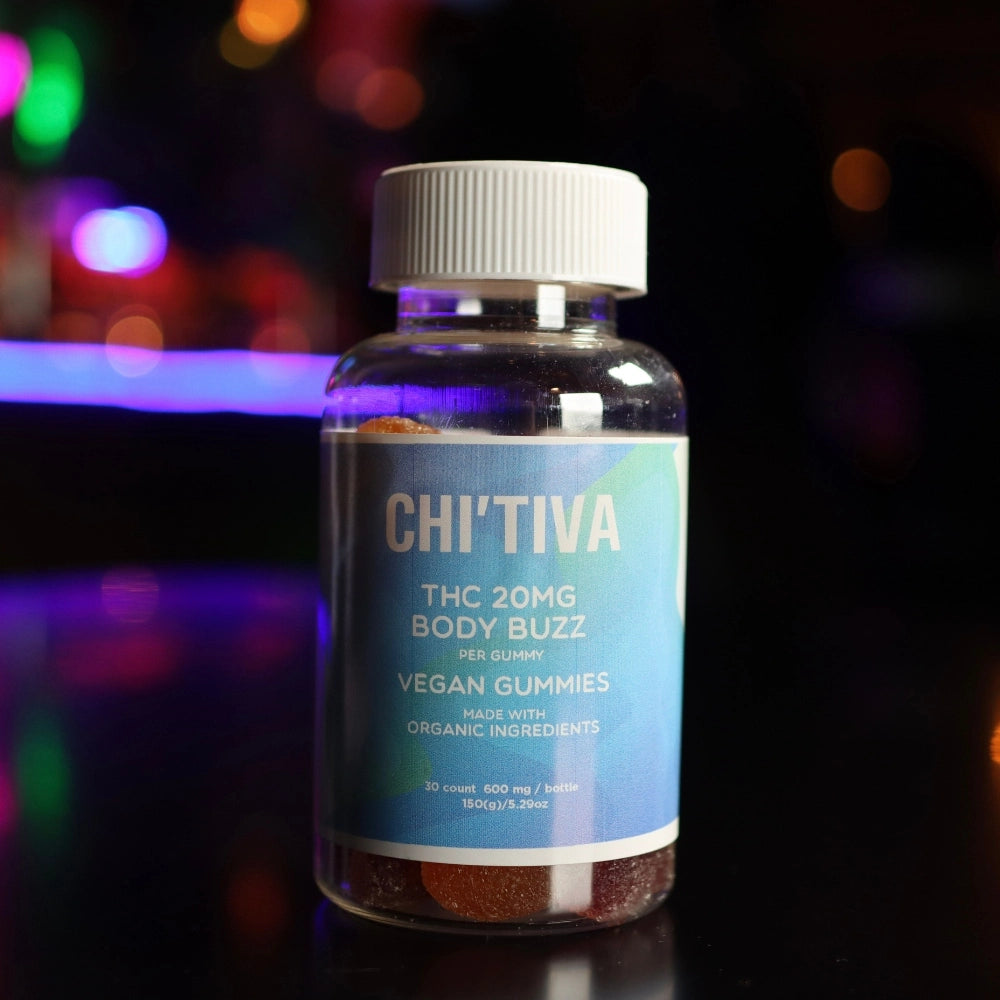 Chitiva Gummy Jar β Body Buzz (30ct | 20mg THC Each)