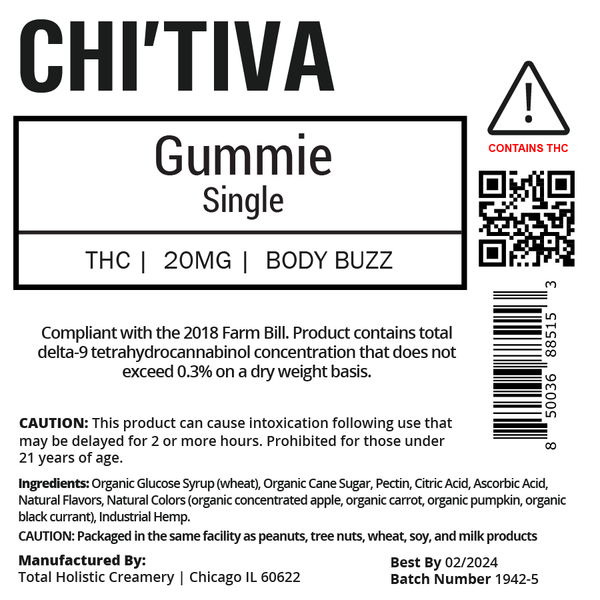 Gummy Single - Body Buzz - 20 mg