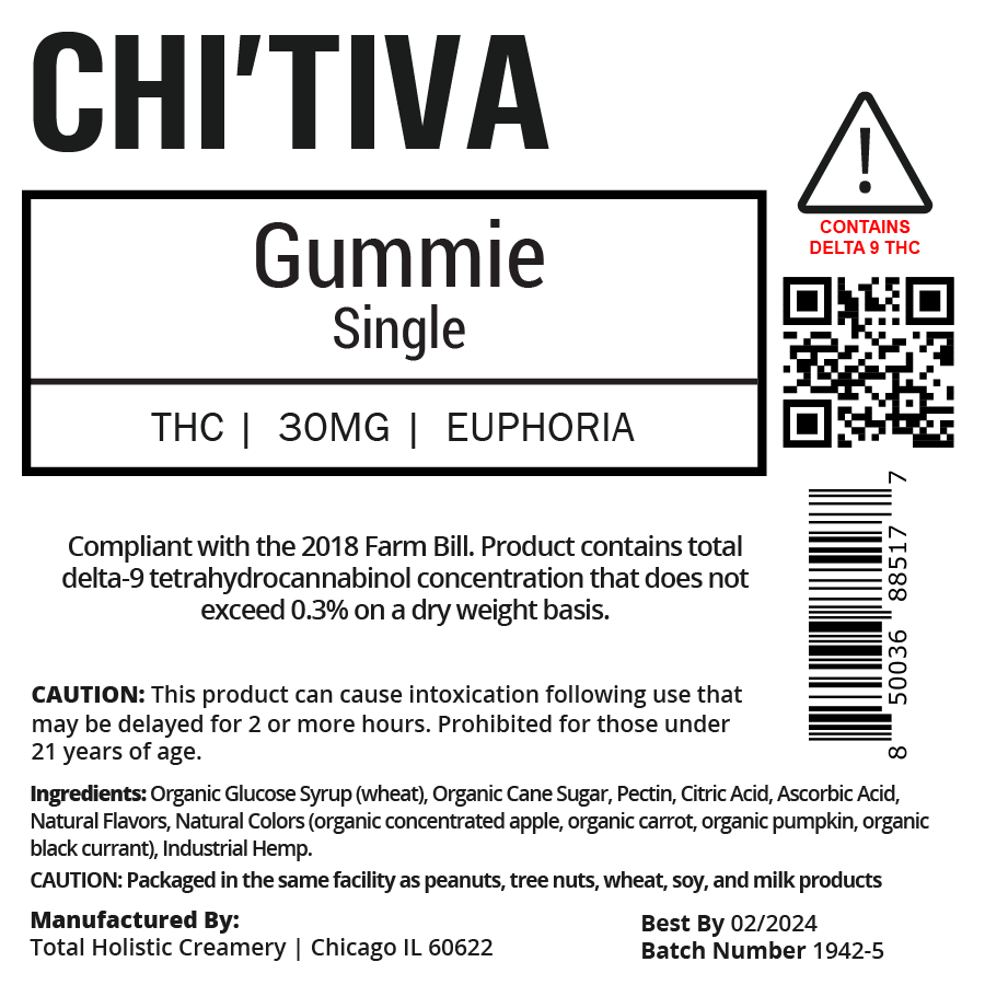 Gummy Single - Euphoria - 30 mg