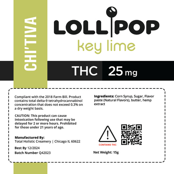 Chef's Lollipop - 25mg - Key Lime