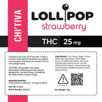 Chef's Lollipop - 25mg - Strawberry