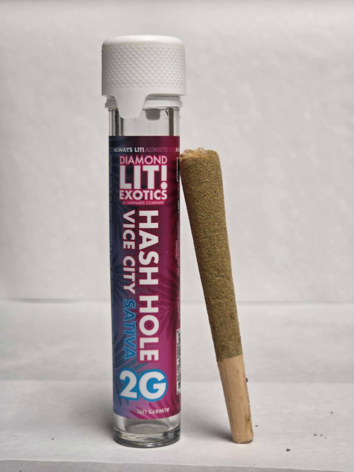 Diamond Lit! Exotics - Hash Hole 2g Pre-Roll: Vice City