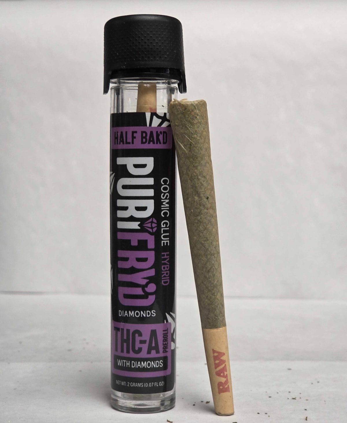 Half Bak'D - PuriFry'd THC-A 2g Pre-Roll: Cosmic Glue