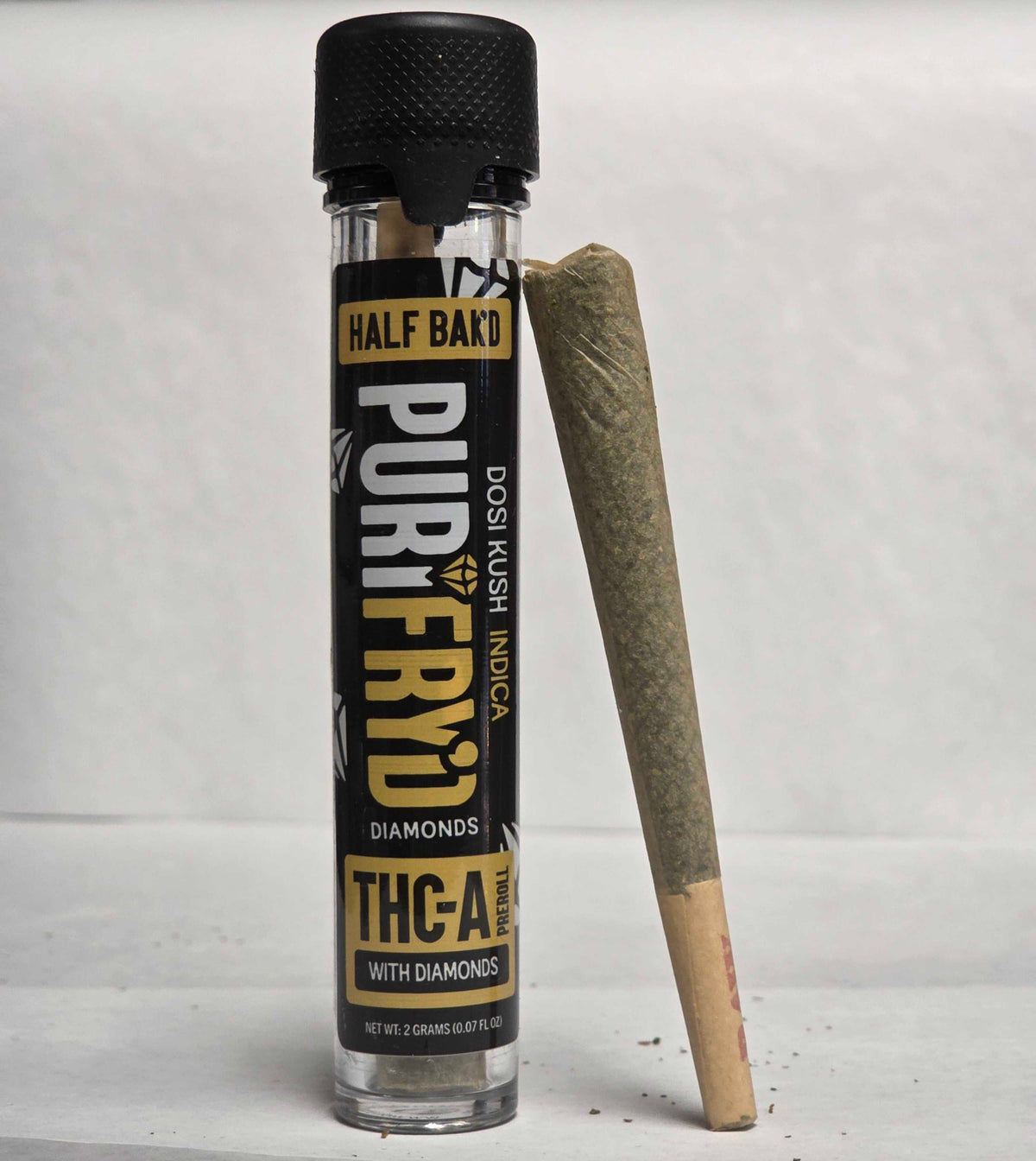 Half Bak'D - PuriFry'd THC-A 2g Pre-Roll: Dosi Kush