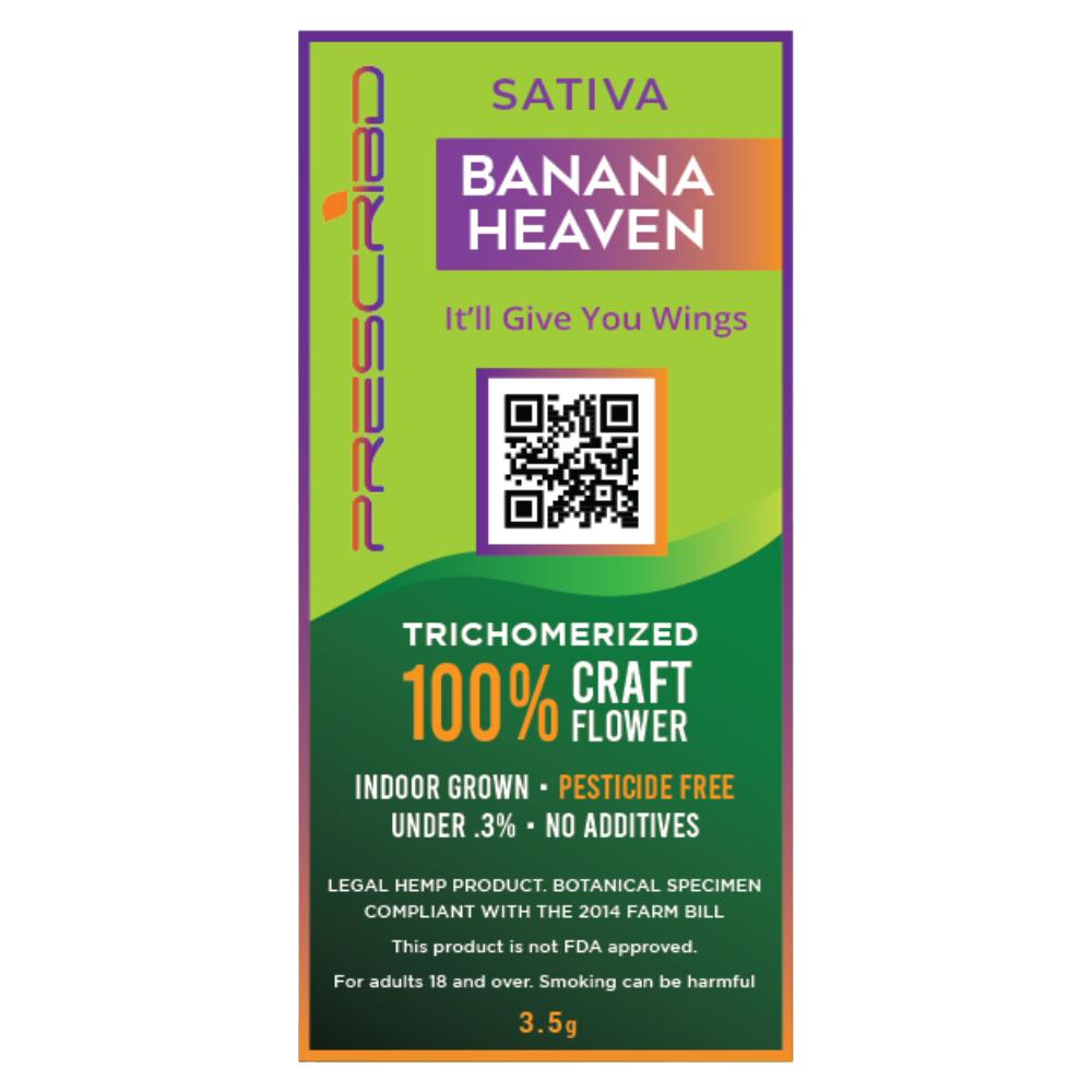 Chi'Tiva Flower - Banana Heaven (BAH) 3.5g Prepack THC