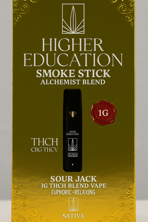 Higher Education Smoke Stick – THCh & THCp 1g Disposables (Descriptions Down Below)