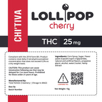 Chi'Tiva Chef's Lollipop - 25 mg - Cherry Hybrid THC