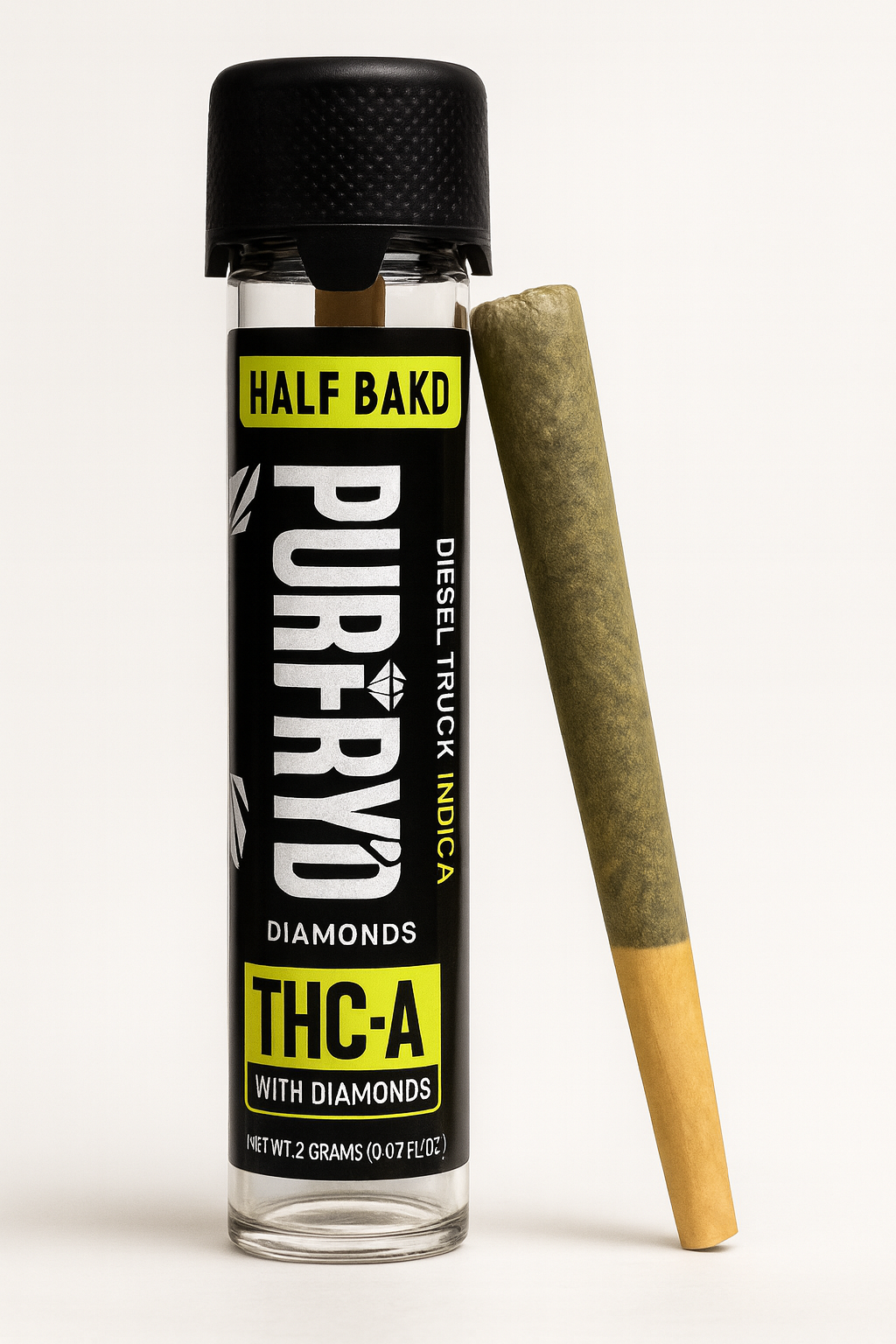 Half Bak’D – PuriFry’d THCa 2g Pre-Rolls (Click for more)