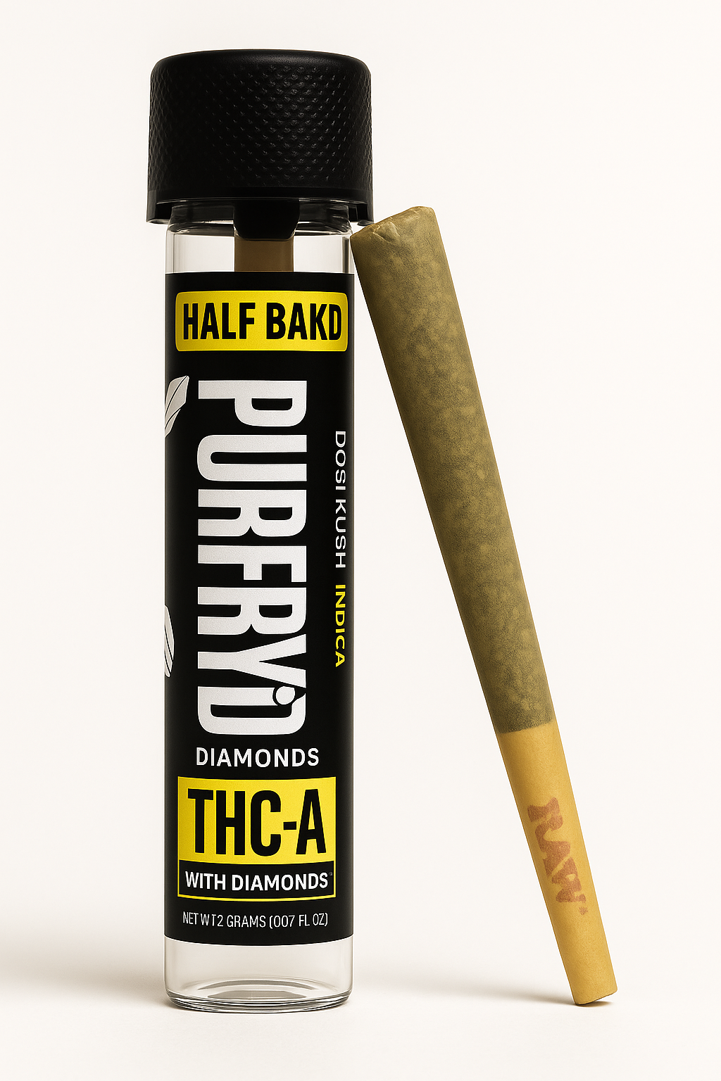 Half Bak’D – PuriFry’d THCa 2g Pre-Rolls (Click for more)