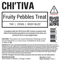 Chi'Tiva Fruity Pebbles Treat - Body Buzz - 25 mg Hybrid THC