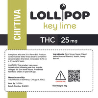 Chi'Tiva Chef's Lollipop - 25mg - Key Lime Hybrid THC