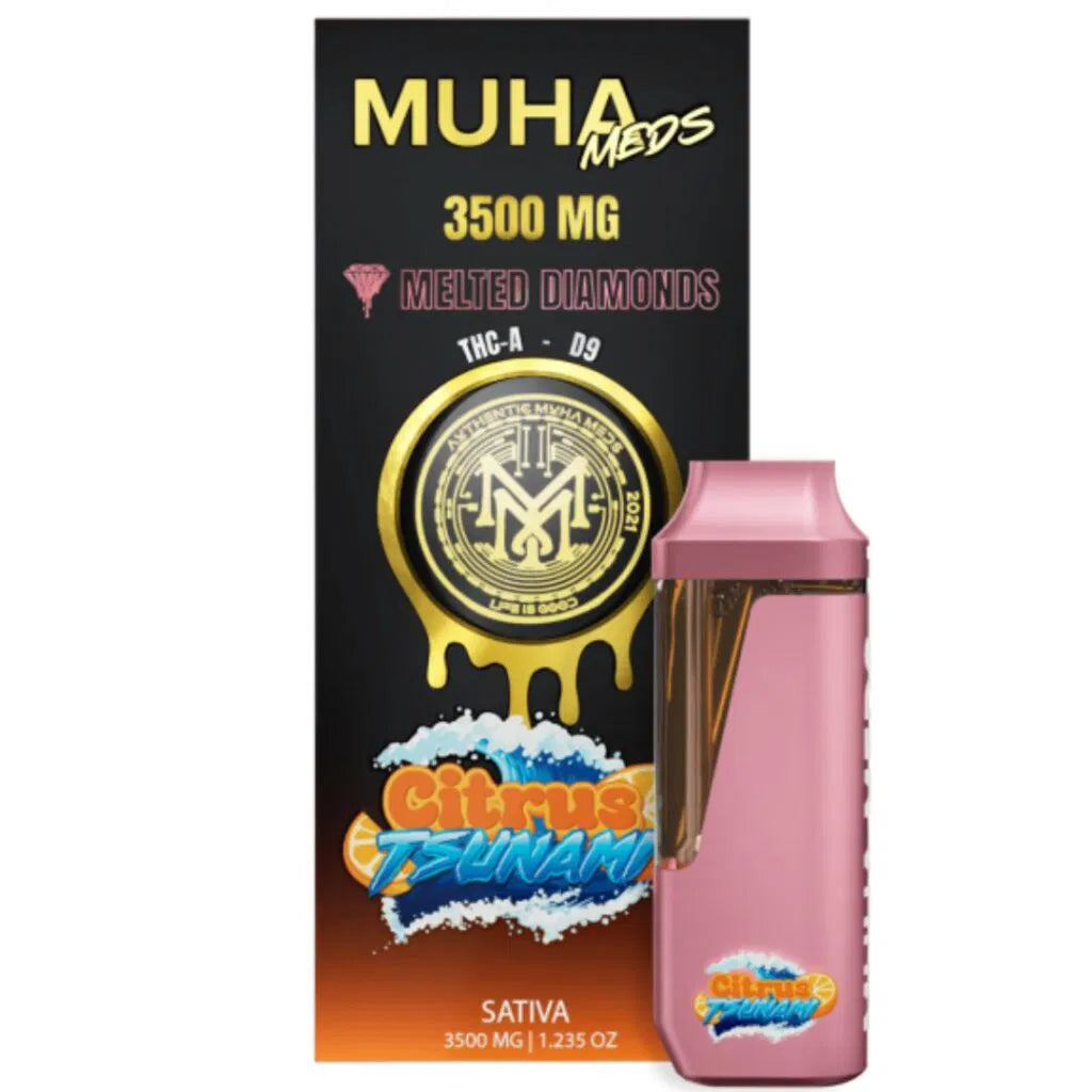 Muha Meds: 3.5g Melted Diamond Disposables (Click For More)