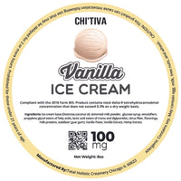 Chi'Tiva Ice Cream - Vanilla - 100mg Hybrid THC